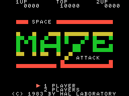 Space Maze Attack screenshot 2 for MSX